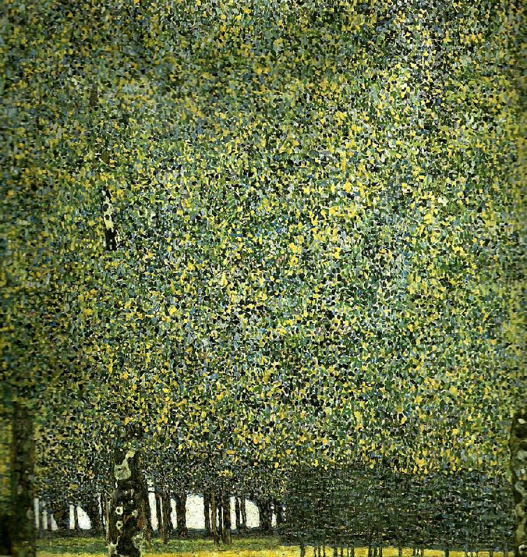 Gustav Klimt park Norge oil painting art